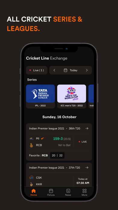 Emulate iPhone app Cricket line Exchange using MyAndroid Emulate iPhone app Cricket line Exchange using MyAndroid