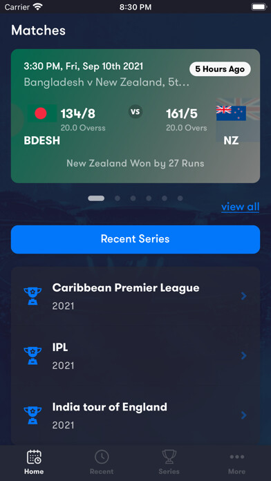 Emulate iPhone app Cricket: Live Line & Score using MyAndroid Emulate iPhone app Cricket: Live Line & Score using MyAndroid