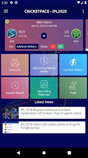 Run android online APK CRICKETPACE-IPL2020 from MyAndroid or emulate CRICKETPACE-IPL2020 using MyAndroid