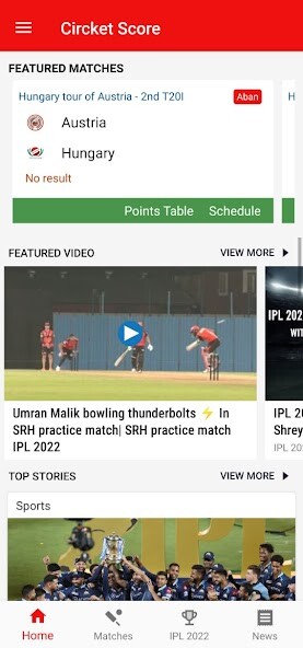 Run android online APK Cricket score from MyAndroid or emulate Cricket score using MyAndroid