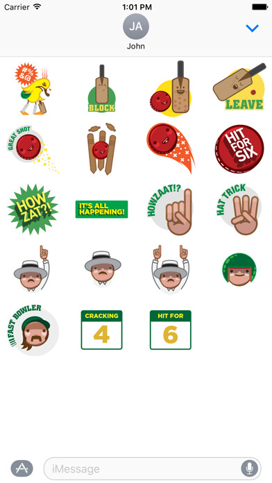 Emulate iPhone app Cricket Stickers using MyAndroid Emulate iPhone app Cricket Stickers using MyAndroid