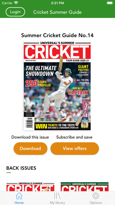Emulate iPhone app Cricket Summer Guide using MyAndroid