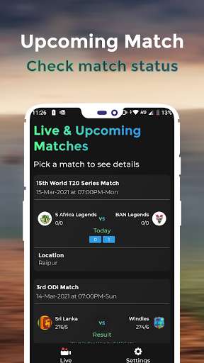 Run android online APK Crick Live Line : Fastest IPL Score 2021 from MyAndroid or emulate Crick Live Line : Fastest IPL Score 2021 using MyAndroid