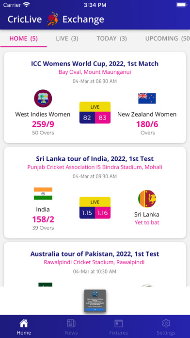 Emulate iPhone app CricLive Exchange using MyAndroid Emulate iPhone app CricLive Exchange using MyAndroid