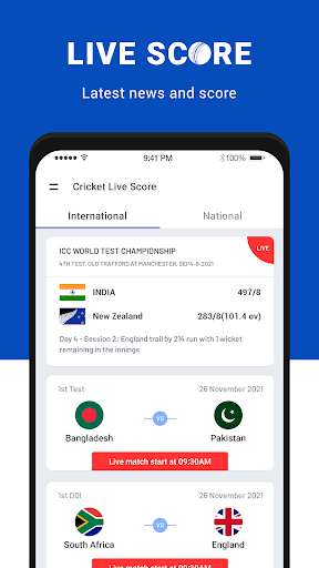 Run android online APK CricStar - Live Cricket Score from MyAndroid or emulate CricStar - Live Cricket Score using MyAndroid