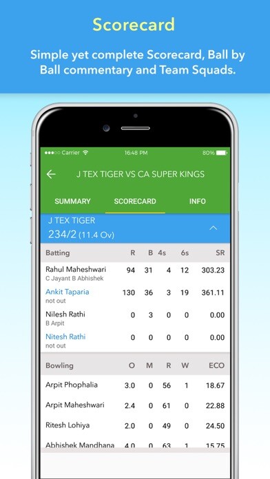 Emulate iPhone app CricSync - Cricket Scoring App using MyAndroid Emulate iPhone app CricSync - Cricket Scoring App using MyAndroid