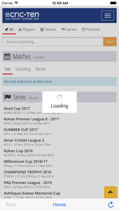 Emulate iPhone app CRIC-TEN.com Live using MyAndroid