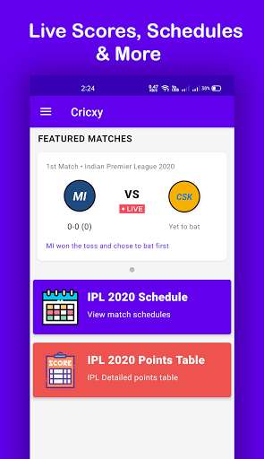 Run android online APK Cricxy - IPL 2020, Live Score, Schedules & more from MyAndroid or emulate Cricxy - IPL 2020, Live Score, Schedules & more using MyAndroid Run android online APK Cricxy - IPL 2020, Live Score, Schedules & more from MyAndroid or emulate Cricxy - IPL 2020, Live Score, Schedules & more using MyAndroid