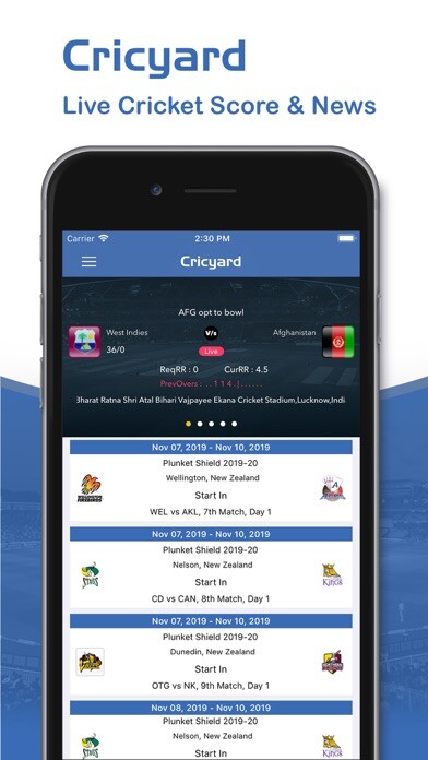 Emulate iPhone app Cricyard - Live Score & News using MyAndroid Emulate iPhone app Cricyard - Live Score & News using MyAndroid