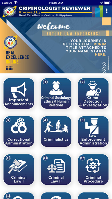 Emulate iPhone app Criminologist Reviewer using MyAndroid