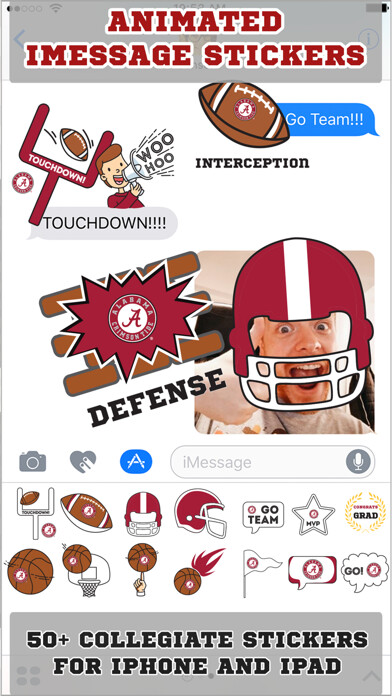 Emulate iPhone app Crimson Tide Animated Emojis using MyAndroid Emulate iPhone app Crimson Tide Animated Emojis using MyAndroid