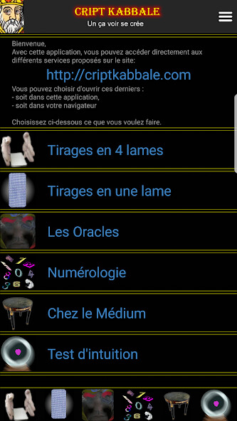 Emulate iPhone app Cript Kabbale Tarot using MyAndroid Emulate iPhone app Cript Kabbale Tarot using MyAndroid