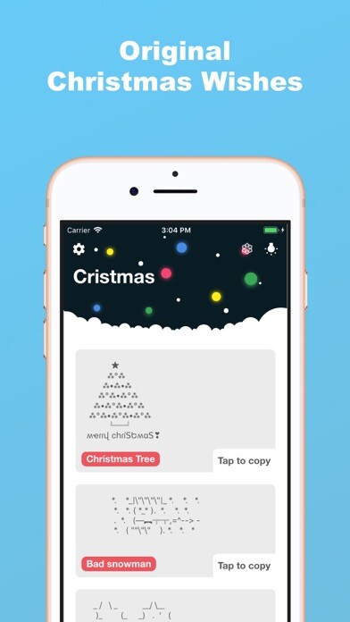 Emulate iPhone app Cristmas using MyAndroid