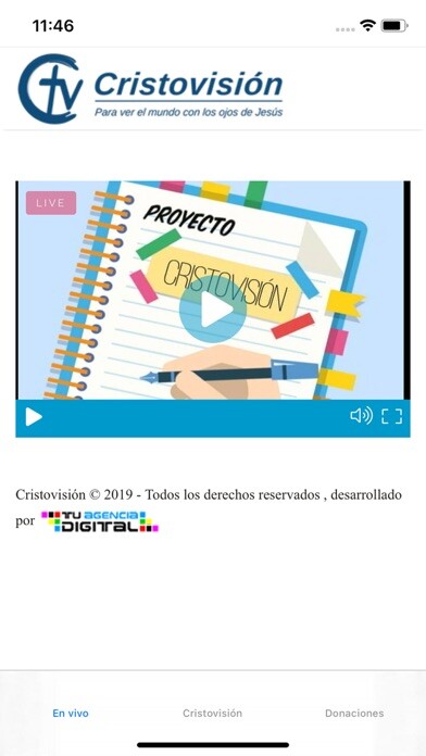 Emulate iPhone app Cristovisión using MyAndroid