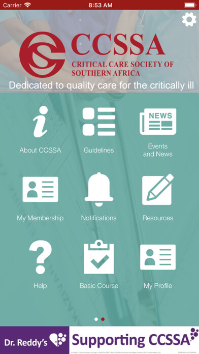 Emulate iPhone app Critical Care Society SA using MyAndroid Emulate iPhone app Critical Care Society SA using MyAndroid