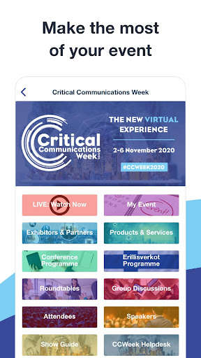 Run android online APK Critical Communications Week from MyAndroid or emulate Critical Communications Week using MyAndroid Run android online APK Critical Communications Week from MyAndroid or emulate Critical Communications Week using MyAndroid