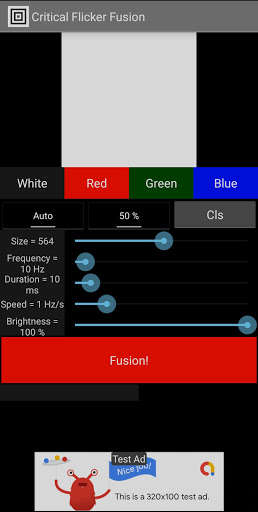 Run android online APK Critical Flicker Fusion from MyAndroid or emulate Critical Flicker Fusion using MyAndroid