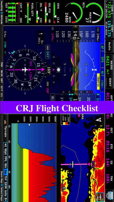 Emulate iPhone app CRJ Flight Checklist using MyAndroid