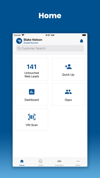 Emulate iPhone app CRM by DealerSocket using MyAndroid