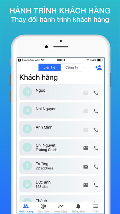 Emulate iPhone app CRM: Contacts & Deals using MyAndroid Emulate iPhone app CRM: Contacts & Deals using MyAndroid