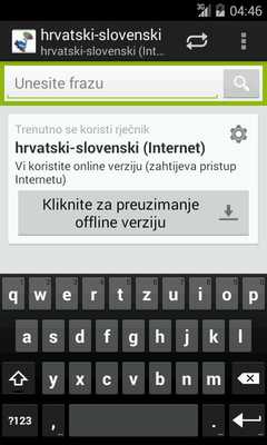 Emulate Android APK Croatian-Slovenian Dictionary Emulate Android APK Croatian-Slovenian Dictionary
