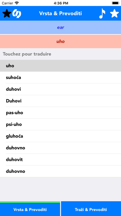 Emulate iPhone app Croatian to English Translate using MyAndroid