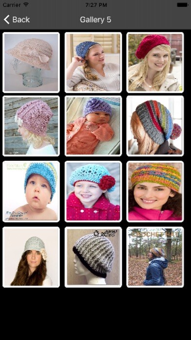 Emulate iPhone app Crochet Beanie Patterns using MyAndroid