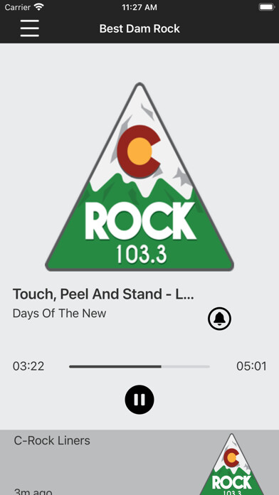 Emulate iPhone app C-Rock 103.3FM using MyAndroid