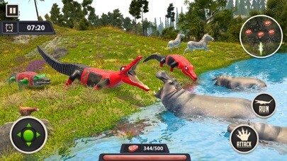 Emulate iPhone app Crocodile Simulator Attack 3D using MyAndroid