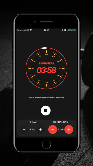 Emulate iPhone app Cronômetro para Treinar Tabata using MyAndroid Emulate iPhone app Cronômetro para Treinar Tabata using MyAndroid