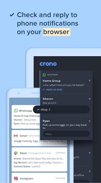 Run android online APK Crono: A Personal Notification Center Companion from MyAndroid or emulate Crono: A Personal Notification Center Companion using MyAndroid