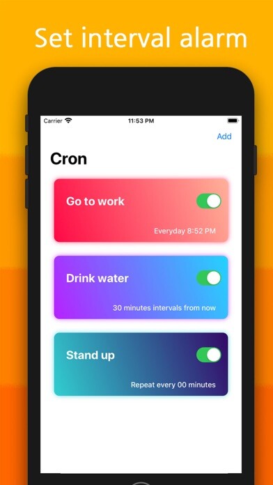 Emulate iPhone app Cron - Simple alarm using MyAndroid Emulate iPhone app Cron - Simple alarm using MyAndroid