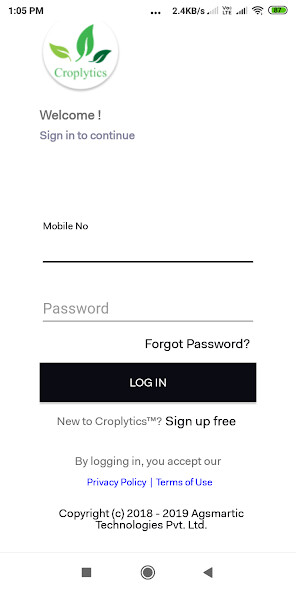 Run android online APK Croplytics® from MyAndroid or emulate Croplytics® using MyAndroid