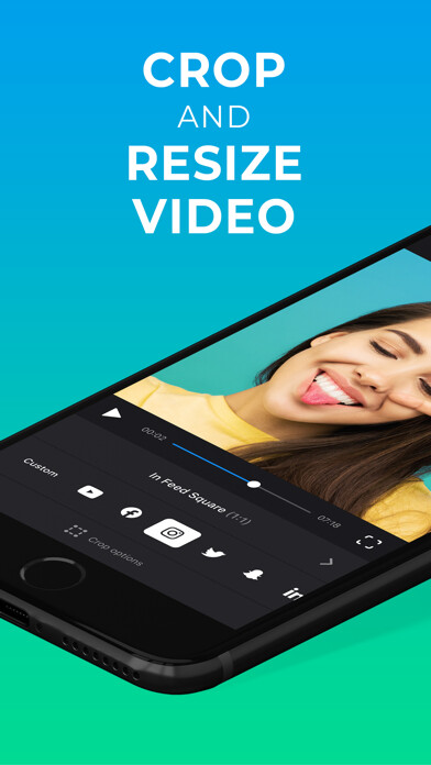 Emulate iPhone app Crop & Resize Video — Clideo using MyAndroid