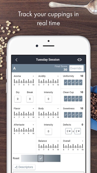 Emulate iPhone app Cropster Cup using MyAndroid