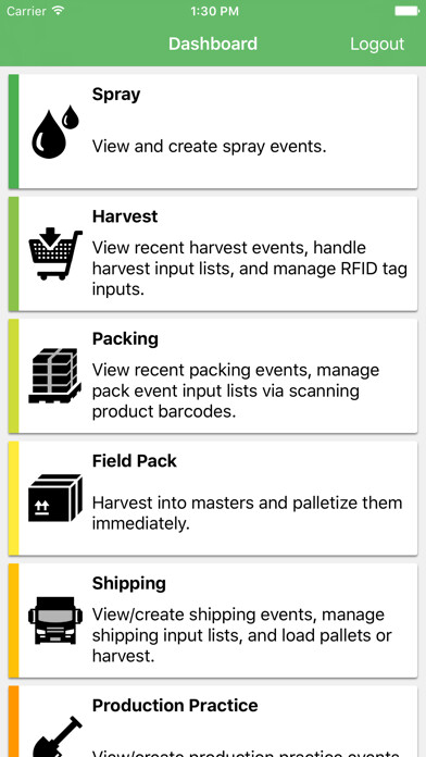 Emulate iPhone app Croptracker using MyAndroid