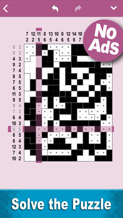 Emulate iPhone app Cross-a-Pix: Nonogram Crosses using MyAndroid