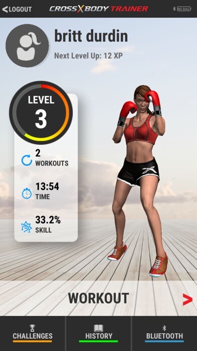 Emulate iPhone app Cross Body Trainer using MyAndroid