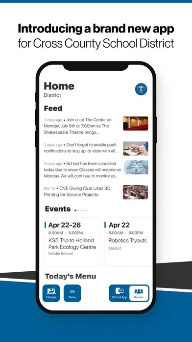 Emulate iPhone app Cross County School District using MyAndroid Emulate iPhone app Cross County School District using MyAndroid