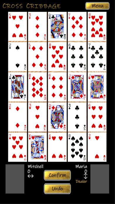 Emulate iPhone app Cross Cribbage using MyAndroid