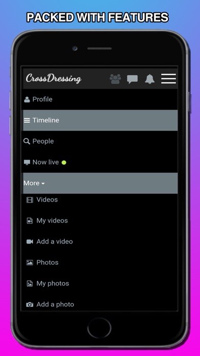 Emulate iPhone app CrossDressing Social Network using MyAndroid Emulate iPhone app CrossDressing Social Network using MyAndroid