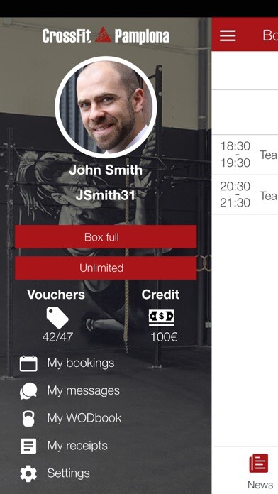 Emulate iPhone app Crossfit Pamplona using MyAndroid Emulate iPhone app Crossfit Pamplona using MyAndroid