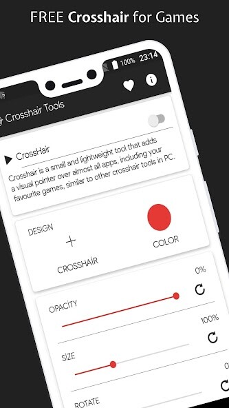 Run android online APK Crosshair Tool - for FPS Games from MyAndroid or emulate Crosshair Tool - for FPS Games using MyAndroid