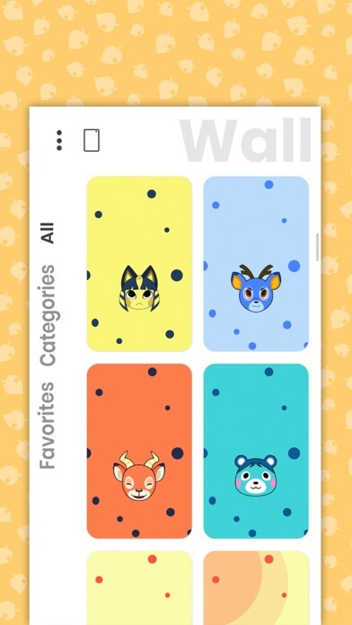 Emulate iPhone app Crossing wallpapers using MyAndroid