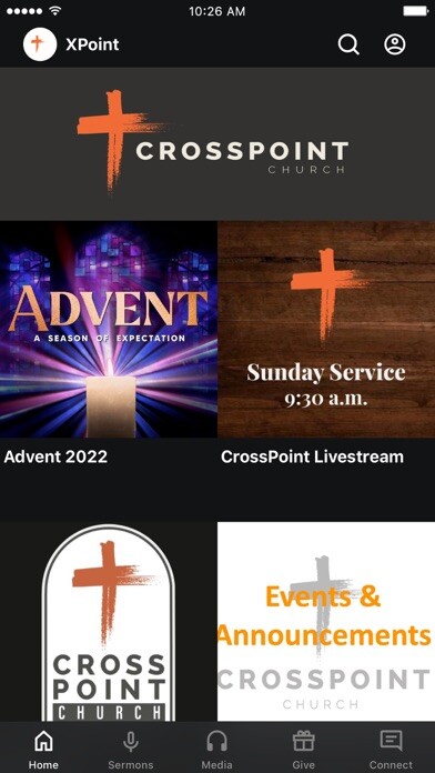 Emulate iPhone app Crosspoint Church CP using MyAndroid Emulate iPhone app Crosspoint Church CP using MyAndroid