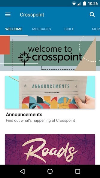 Run android online APK Crosspoint.Church from MyAndroid or emulate Crosspoint.Church using MyAndroid