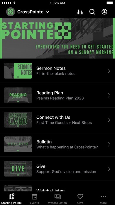 Emulate iPhone app CrossPointe Church using MyAndroid Emulate iPhone app CrossPointe Church using MyAndroid