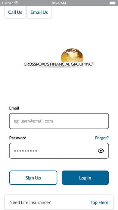 Emulate iPhone app Crossroads Insurance Quotes using MyAndroid Emulate iPhone app Crossroads Insurance Quotes using MyAndroid