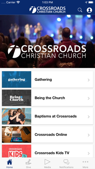 Emulate iPhone app CrossroadsNow using MyAndroid