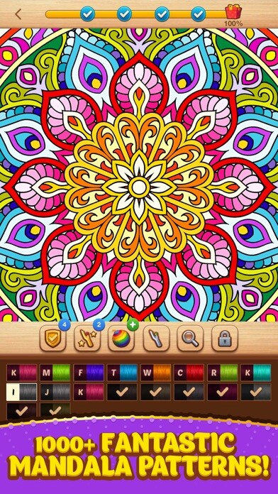 Emulate iPhone app Cross Stitch Coloring Mandala using MyAndroid Emulate iPhone app Cross Stitch Coloring Mandala using MyAndroid
